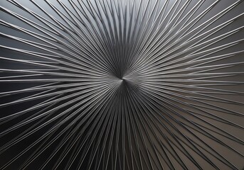 Converging metallic strands radiating in seamless precision and gradient