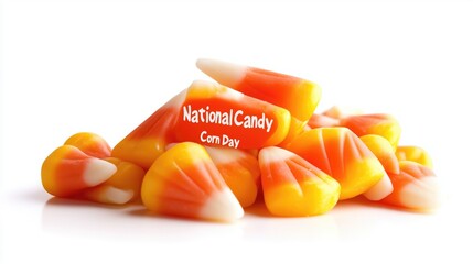 Pile of candy corn celebrating national candy corn day