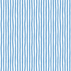 Blue vertical hand drawn stripes on white