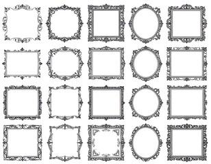 Collection of ornate decorative frames (1)