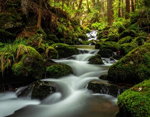 Obraz premium Enchanted Forest River