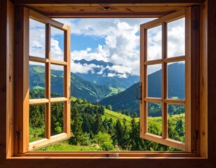 window in the forest
