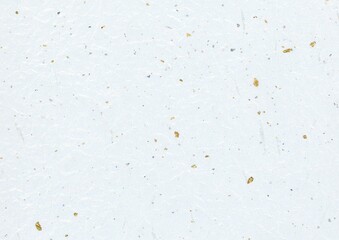Japanese Washi Paper Texture light blue Fibrous Background with Gold Flecks