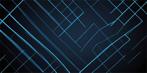 Abstract blue background with a futuristic geometric grid pattern for digital business design