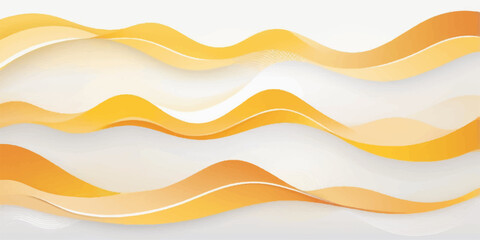 Abstract colorful wave vector illustration background with flowing blue and yellow lines