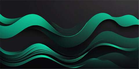Abstract colorful wave vector design illustration for business banner template or web layout backdrop
