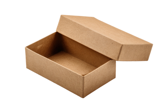 Open cardboard box, light brown (3)