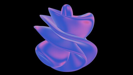 Abstract Colorful 3D Shape