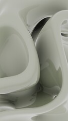Abstract Fluid Shapes in Soft Tones