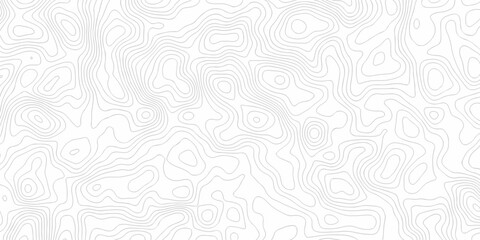 Vector wavy black contour lines topographic grid pattern on white background. Topographic map background with abstract contour line pattern.  Minimal topography design for modern graphics motion wave.