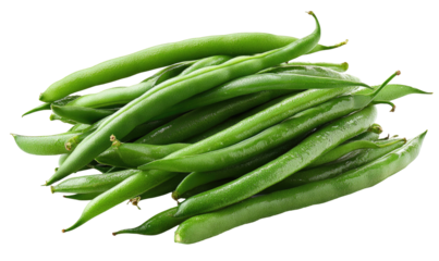 A bunch of fresh green beans