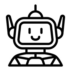 This Robot icon is suitable for Science Fiction, Sci-fi Film, etc.