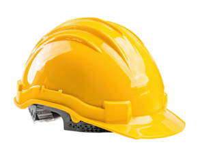 Bright yellow safety helmet (1)