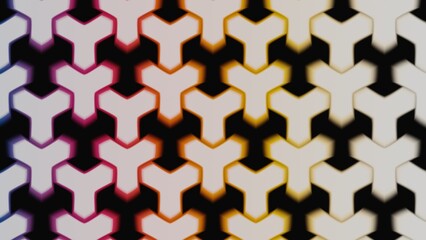 Vibrant Y-shaped geometric pattern with orange to red gradient glow, perfect for dynamic and modern backgrounds.