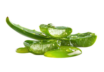Close-up of aloe vera slices