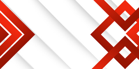 Obraz premium Red gradient geometric shape background