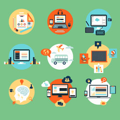 Computers and school elements