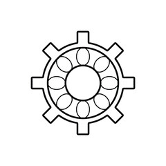Ball Bearing Vector outline Icons