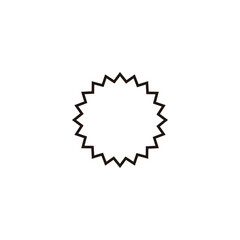 Figure, sticker, lines geometric symbol simple logo vector