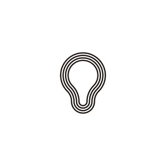 Lamp, lines geometric symbol simple logo vector