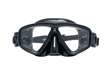 Close-up of black diving mask