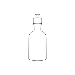 elegant and luxurious perfume spray icon vector