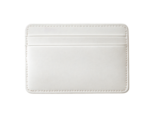 Cream-colored minimalist card holder