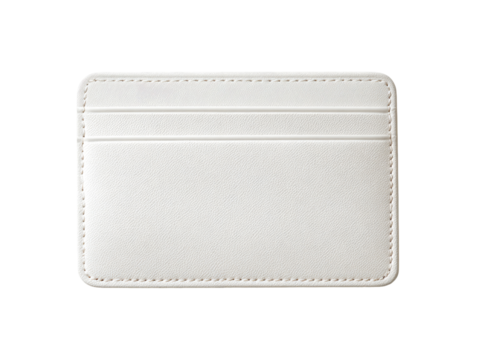 Cream-colored minimalist card holder