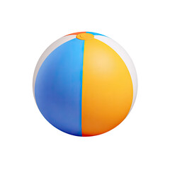 A vibrant beach ball against a black background