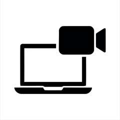 Simple laptop icon Perfect for web, apps, or multimedia design