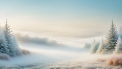winter landscape in the mountains