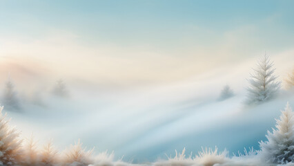 winter landscape in the mountains