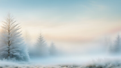 winter landscape in the mountains