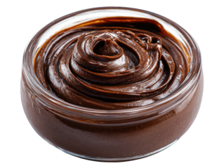 Chocolate spread in a glass bowl (1)