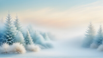 winter landscape in the mountains