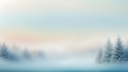 winter landscape in the mountains