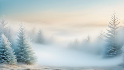 winter landscape in the mountains