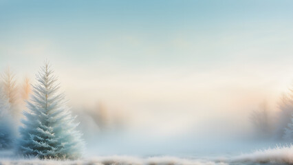 winter landscape in the mountains