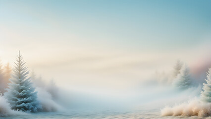winter landscape in the mountains
