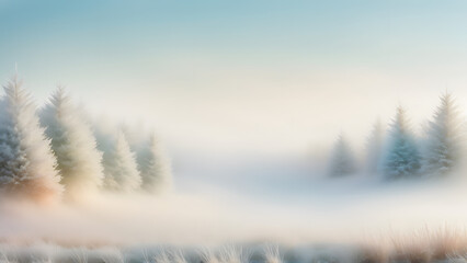 winter landscape in the mountains