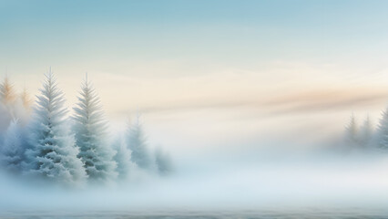 winter landscape in the mountains