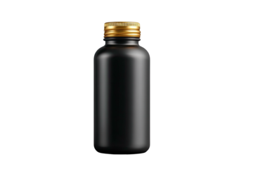 Black bottle with gold cap (1)