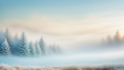 winter landscape in the mountains