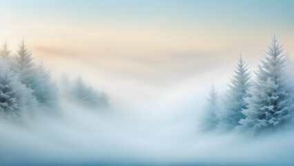 winter landscape in the mountains