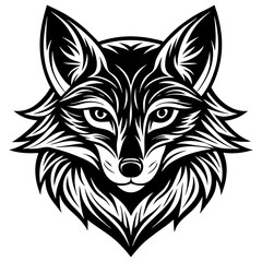 Majestic Fox Head Vector Sticker, Tattoo, T-shirt Design