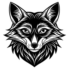 Majestic Fox Head Vector Sticker, Tattoo, T-shirt Design