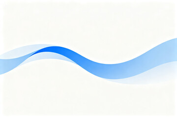 Abstract blue wave design on a light background
