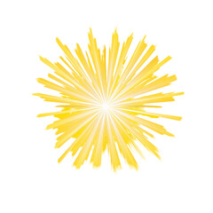 Radiant yellow flowerburst