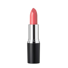 Obraz premium Pink lipstick tube isolated on transparent background