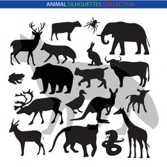 Animal Silhouette Collection – Wildlife, Pets, Birds, and Marine Creatures